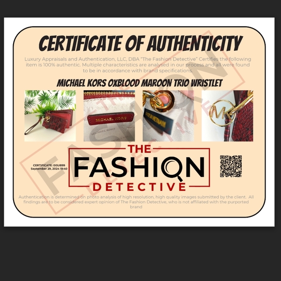 Michael Kors Oxblood Trio Wristlet - Picture 13 of 13